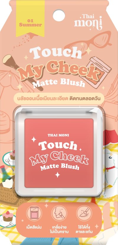 THAI MONI Touch My Cheek Matte Blush 01 Summer