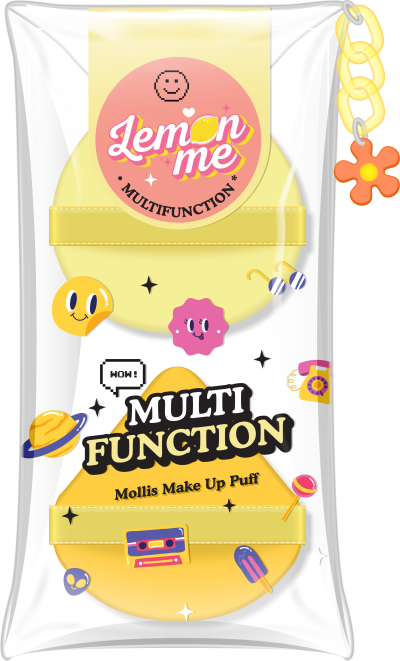 LEMON ME Multifunction Puff 2 Layers Yellow Color