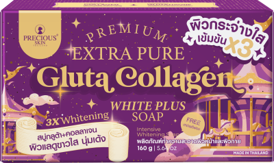 PREMIUM EXTRA PIRE GLUTA COLLAGEN WHITE PLUS SOAP 160G