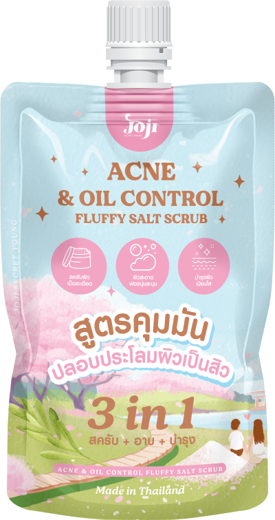 JOJI SECRET YOUNG  ACNE & OIL CONTROL FLUFFY SALT SCRUB 350G.