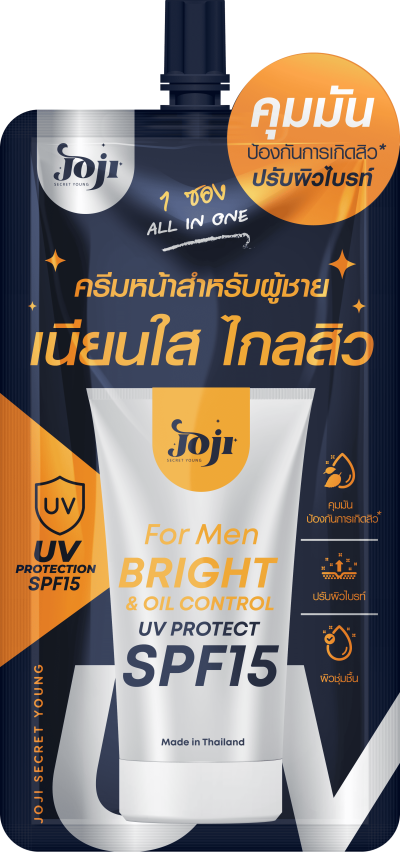JOJI SECRET YOUNG  FOR MEN BRIGHT& OIL CONTROL UV PROTECT SPF15 10G.