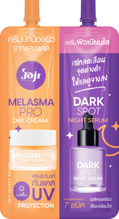 JOJI SECRET YOUNG  MELASMA PRODAY UV PROTECT&DARK SPOT NIGHT SERUM 8+8G.