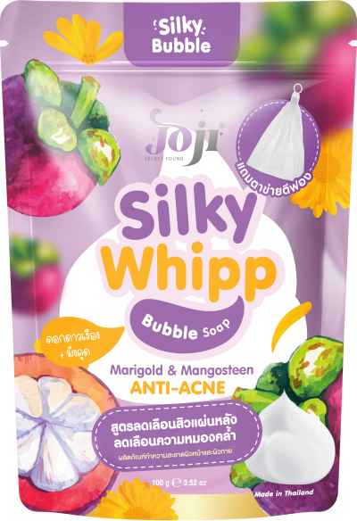 JOJI SECRET YOUNG  MARIGOLD & MANGOSTEEN SILKY WHIPP BUBBLE SOAP ANTI-ACNE
