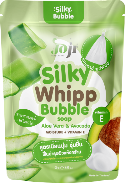 JOJI SECRET YOUNG  ALOE VERA & AVOCADO SILKY WHIPP BUBBLE SOAP