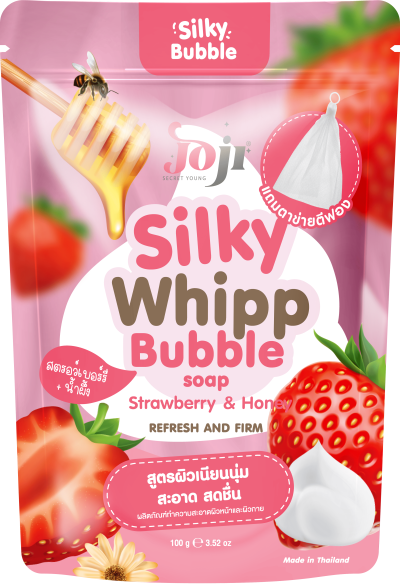 JOJI SECRET YOUNG  STRAWBERRY & HONEY SILKY WHIPP BUBBLE SOAP