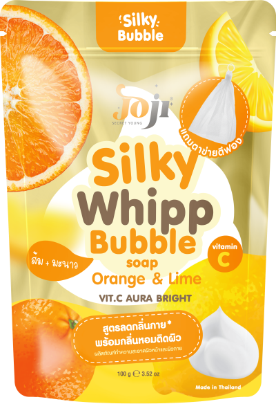 JOJI SECRET YOUNG  ORANGE & LIME SILKY WHIPP BUBBLE SOAP
