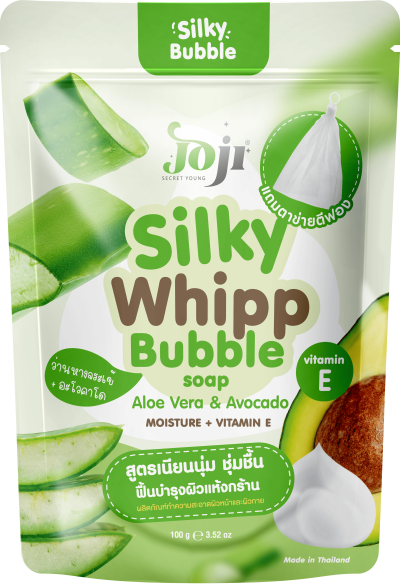 JOJI SECRET YOUNG  ALOE VERA & AVOCADO SILKY WHIPP BUBBLE SOAP