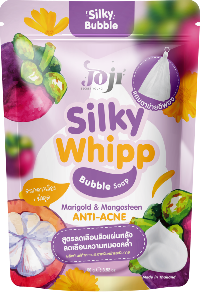 JOJI SECRET YOUNG  MARIGOLD & MANGOSTEEN SILKY WHIPP BUBBLE SOAP ANTI-ACNE