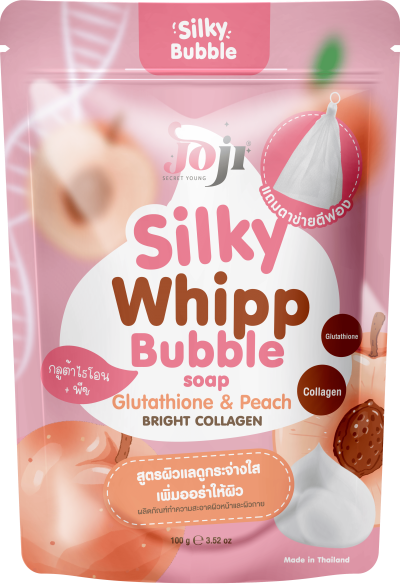 JOJI SECRET YOUNG  GLUTATHIONE & PEACH SILKY WHIPP BUBBLE SOAP