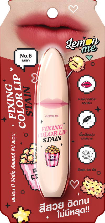 LEMON ME FIXING COLOR LIP STAIN NO.6 RUBY