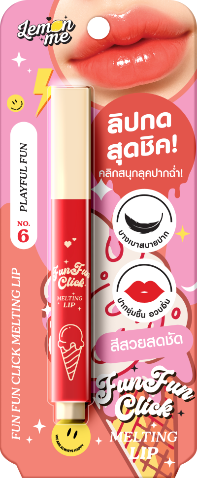 LEMON ME FUN FUN CLICK MELTING LIP NO.6 PLAYFUL FUN