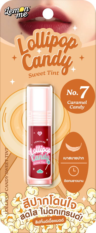 LEMON ME LOLLIPOP CANDY SWEET TINT NO.7 CARAMEL CANDY