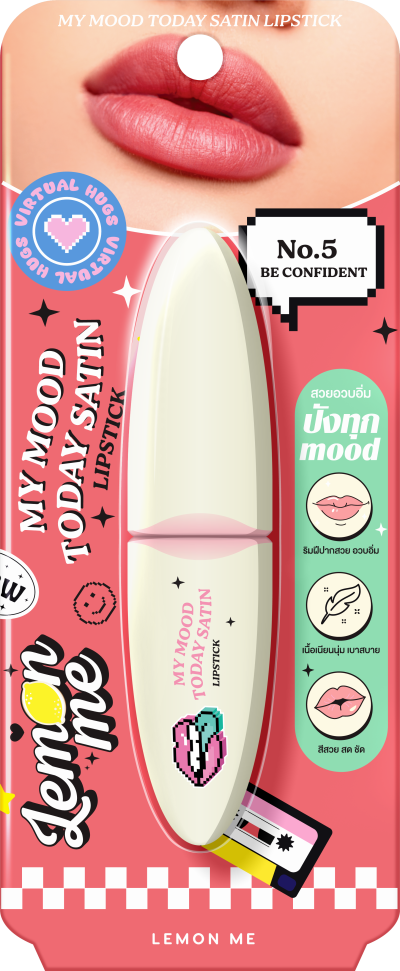 LEMON ME MY MOOD TODAY SATIN LIP STICK #BE CONFIDENT