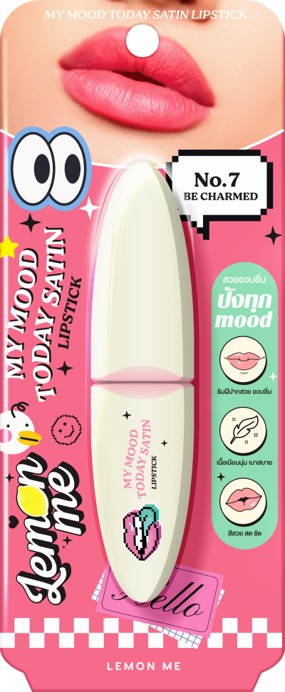LEMON ME MY MOOD TODAY SATIN LIP STICK #BE CHARMED