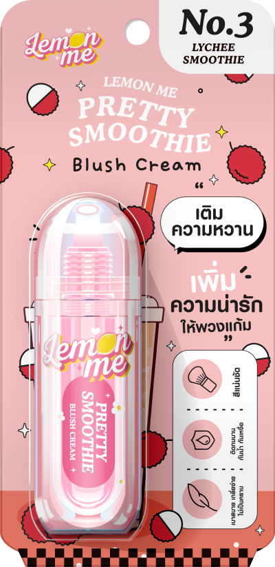 LEMON ME PRETTY SMOOTHIE BLUSH CREAM LYCHEE SMOOTHIE
