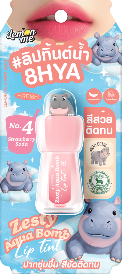 LEMON ME ZESTY AQUA MOO DENG NO.4 STRAWBERRY SODA