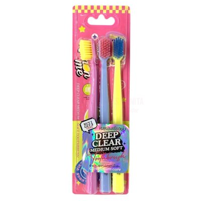 LEMON ME DEEP CLEAR MEDIUM SOFT TOOTHBRUSH