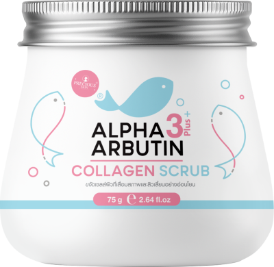 PRECIOUS SKIN ALPHA ARBUTIN 3PLUS+ COLLAGEN SCRUB 75G