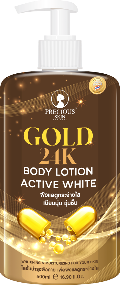 PRECIOUS SKIN GOLD 24K BODY LOTION ACTIVE WHITE 500ML