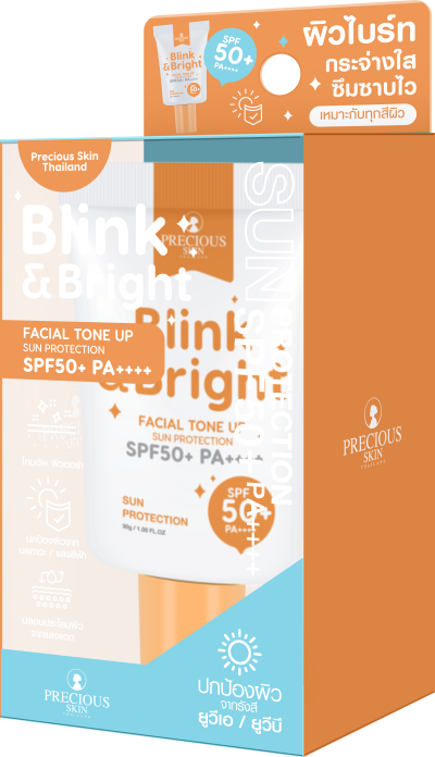 PRECIOUS SKIN THAILAND BLINK&BRIGHT FACIAL TONE UP SUN PROTECTION SPF50 PA++++