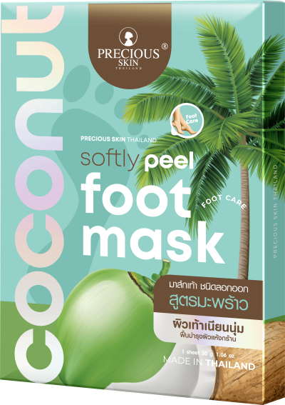 PRECIOUS SKIN THAILAND COCONUT SOFTLY PEEL FOOT MASK 30G