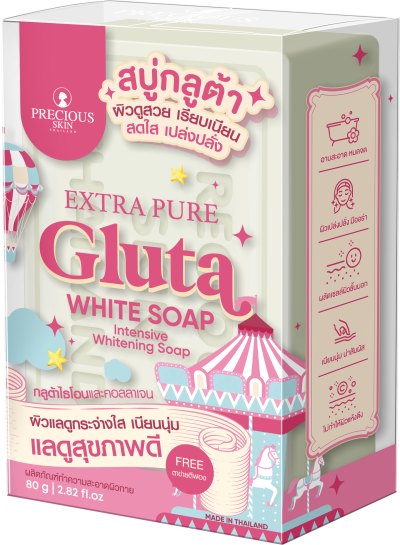 PRECIOUS SKIN EXTRA PURE GLUTA WHITE SOAP 80G