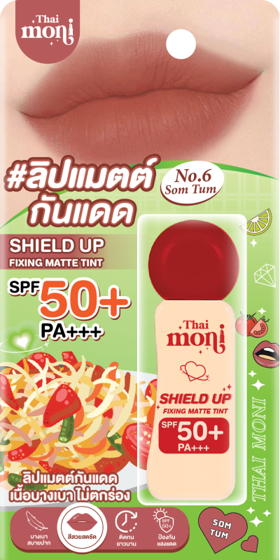 THAI MONI SHIELD UP FIXING MATTE TINT SPF50+ PA+++ NO.6 SOM TUM