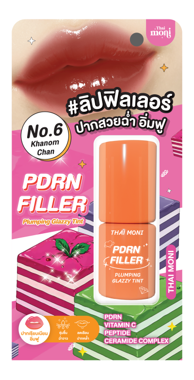 THAI MONI PDRN FILLER PLUMPING GLAZZY TINT NO.6 KHANOM CHAN