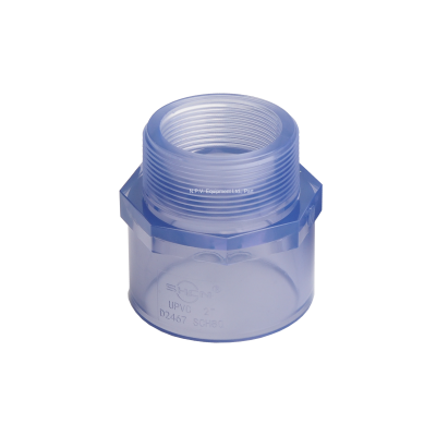 SHCN - Clear UPVC SCH80 Male Adaptor