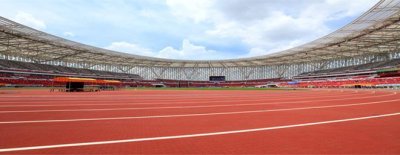 Prefabricated rubber running track projects