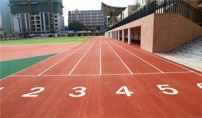 Prefabricated rubber running track projects