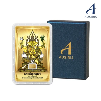 ทองคำแท่ง 96.5% น้ำหนัก 0.3 กรัม (พร้อมกล่อง) การ์ดพระพิฆเณศ สีทอง (สมบรูณ์ ทรัพย์สมบัติ) ทองคำแท่ง 96.5% น้ำหนัก 0.3 กรัม (พร้อมกล่อง) การ์ดพระพิฆเณศ สีทอง (สมบรูณ์ ทรัพย์สมบัติ)