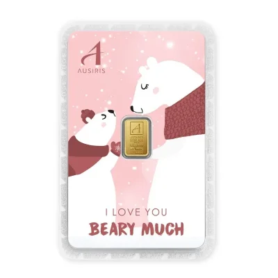 ทองแท่ง 0.125 บาท การ์ดหมีชมพู