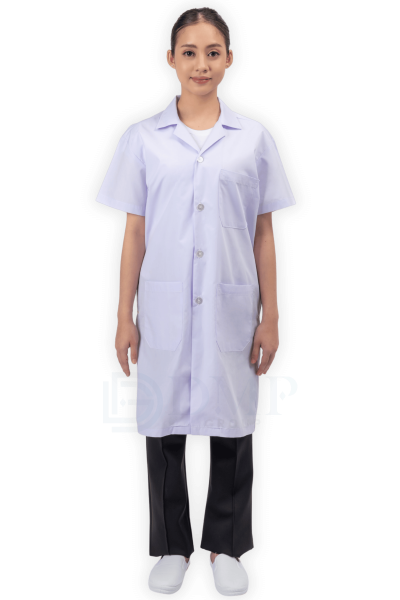 เสื้อกาวน์คอฮาวาย ตัวยาว แขนสั้น1