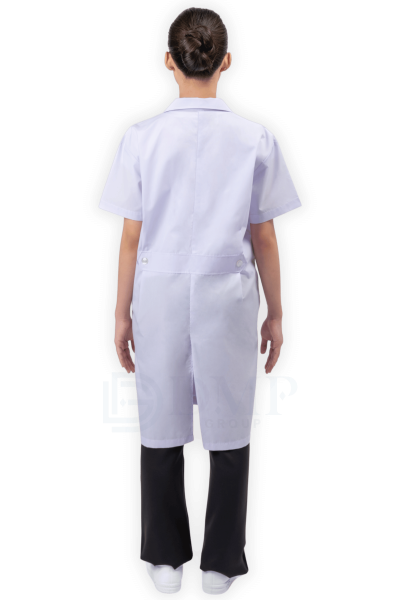 เสื้อกาวน์คอฮาวาย ตัวยาว แขนสั้น2