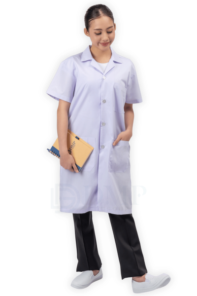 เสื้อกาวน์คอฮาวาย ตัวยาว แขนสั้น3