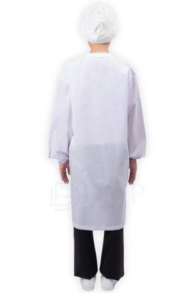 เสื้อกาวน์คอกลม ตัวยาว แขนยาว2