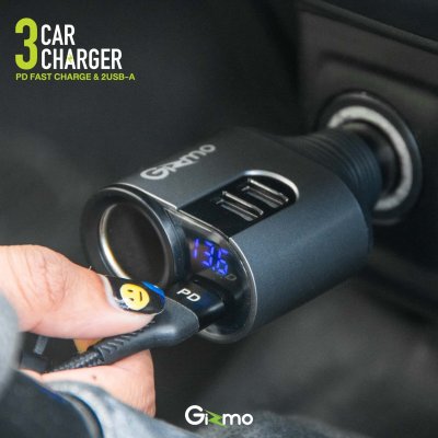 Gizmo ที่ชาร์จในรถยนต์ ใช้กับช่องจุดบุหรี่ในรถยนต์ PD car charger รุ่น GG-016 รับประกัน1ปี