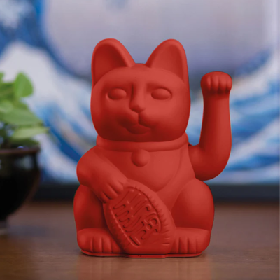 Gizmo Lucky Cat The Classic Collection แมวกวักนำโชคสี Red สัญลักษณ์แห่งความกล้าหาญและชัยชนะ