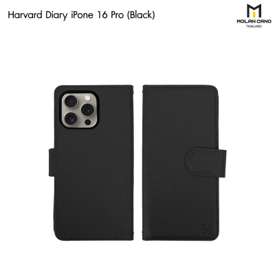 HANA Harvard Diary Case เคสฝาพับมีช่องใส่บัตร iPhone สำหรับไอโฟน 16/16+/16pro/16promax