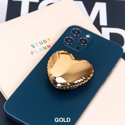 Gizmo แหวนจับมือถือGriptok รูปหัวใจหลากสี