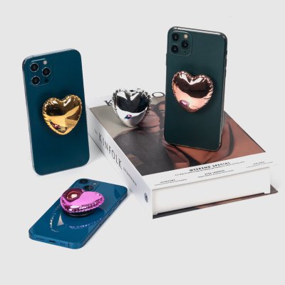 Gizmo แหวนจับมือถือGriptok รูปหัวใจหลากสี