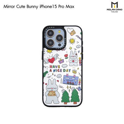 MOLAN CANO Collection Mirror เคสไอโฟนรุ่น ip15/15pro max เคสกระจก สกรีนลาย กันกระแทก