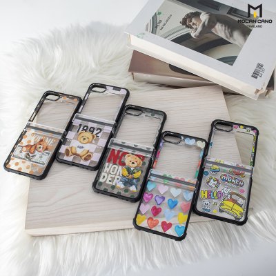 เคส Molan Cano Z Flip 6 ขอบดำ กันกระแทก 4 มุม ตาข่ายกันฝุ่น