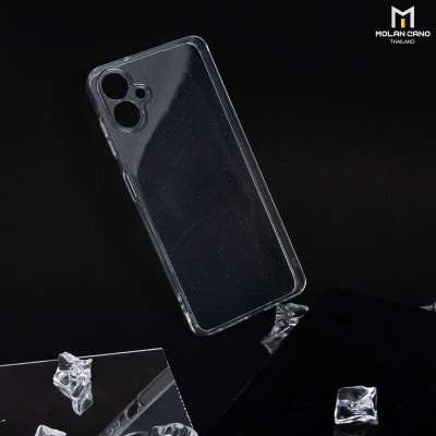 MOLAN CANO Gliter Jelly Case Clear รุ่น Samsung Galaxy S24FE / A06 เคสใส แบบนิ่ม กลิตเตอร์ กากเพชร