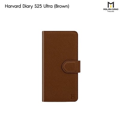 HANA Harvard Diary Case เคสฝาพับมีช่องใส่บัตร Samsung สำหรับซัมซุง S25 Ultra