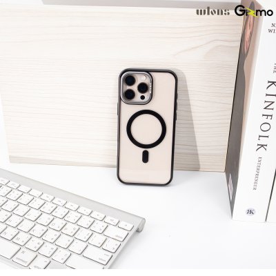Wlons Camera Stand Magnetic magsafe iPhone เคสใส กรอบล้อมกล้องมีขาตั้ง สำหรับไอโฟน 16promax