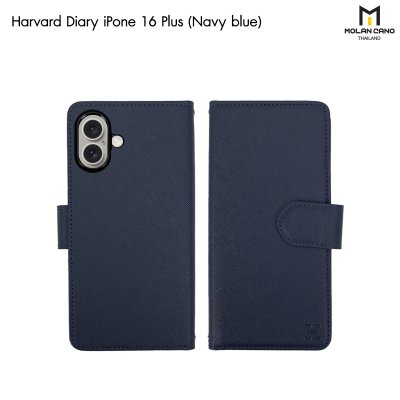 HANA Harvard Diary Case เคสฝาพับมีช่องใส่บัตร iPhone สำหรับไอโฟน 16/16+/16pro/16promax