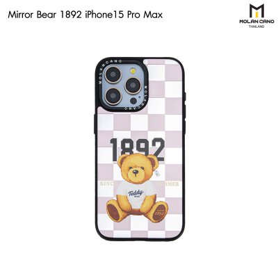 MOLAN CANO Collection Mirror เคสไอโฟนรุ่น ip15/15pro max เคสกระจก สกรีนลาย กันกระแทก