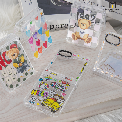 เคส Molan Cano Z Flip 6 ใสพิมพ์ลายสวย กันฝุ่น กันกระแทก